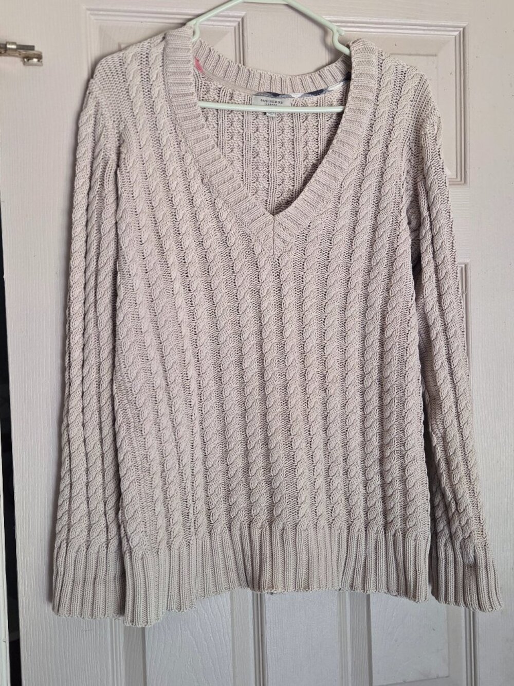 Vintage Italian Burberry Cableknit sweater size M